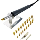 Kép 1/2 - 24db-os pirográf gravírozó forrasztópáka beégető készlet 30W 550 °C