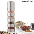 Kép 2/11 - Fűszerörlő borsörlő és fűszertároló fűszertorony profi kerámia 4 az 1-ben MILLMIX InnovaGoods