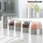 Kép 5/11 - Fűszerörlő borsörlő és fűszertároló fűszertorony profi kerámia 4 az 1-ben MILLMIX InnovaGoods