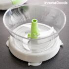 InnovaGoods kézi centrifuga 4 az 1-ben, aprító és keverő kiegészítőkkel és receptekkel (CHOPIX)