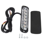 Kép 2/5 - Autós villogó lámpa sárga DC 12-24V 3W 6 db LED SMD-2835