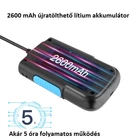 Kép 4/6 - Endoszkóp kamera, 2,4” kijelzővel, IP68 vízálló (2 méter), 8mm, HD 1080P, 8 LED-es