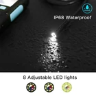 Kép 5/6 - Endoszkóp kamera, 2,4” kijelzővel, IP68 vízálló (2 méter), 8mm, HD 1080P, 8 LED-es