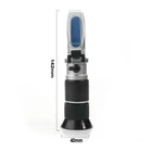 Kép 3/6 - Kézi refraktométer méz cukor- és víztartalmának mérésére (Brix 58-90%, víz 12-27%)