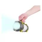 Kép 2/11 - LED lámpa tölthető, 350 lumen, cserélhető Li-ion akku, 2600 mAh, powerbank funkció, cseppálló(43140)