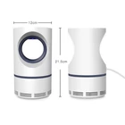 Kép 3/8 - Rovarcsapda ventilátoros UV fénnyel, kerek fehér