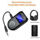 Kép 2/6 - Vezeték nélküli Bluetooth 5.0 audio adó-vevő (transmitter & receiver) kijelzővel (BT-11)