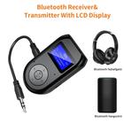 Kép 2/6 - Vezeték nélküli Bluetooth 5.0 audio adó-vevő (transmitter & receiver) kijelzővel (BT-11)