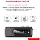 Kép 4/7 - Vezeték nélküli Bluetooth 5.0 audio adó-vevő (transmitter & receiver) kijelzővel (K9)
