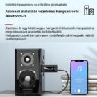 Kép 5/7 - Vezeték nélküli Bluetooth 5.0 audio adó-vevő (transmitter & receiver) kijelzővel (K9)