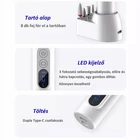 Kép 11/12 - Akkus körömcsiszoló és körömpolírozó gép, USB-s (pink)