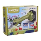 Kép 12/12 - Extol Craft akkus metszőolló, Power Share, kefementes motor, kofferban; 1db 2000 mAh Li-ion akku + 1 db töltő (402456)