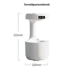Kép 3/7 - Antigravitációs párásító készülék, LED kijelzővel, 800 ml (fehér)