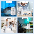 Kép 13/16 - Asztali léghűtő és párásító hűtőventilátor 3 fokozattal, időzítővel, RGB fénnyel (CF-516)