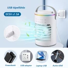 Kép 15/16 - Asztali léghűtő és párásító hűtőventilátor 3 fokozattal, időzítővel, RGB fénnyel (CF-516)