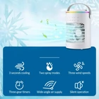 Kép 4/16 - Asztali léghűtő és párásító hűtőventilátor 3 fokozattal, időzítővel, RGB fénnyel (CF-516)