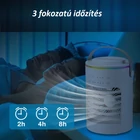 Kép 6/16 - Asztali léghűtő és párásító hűtőventilátor 3 fokozattal, időzítővel, RGB fénnyel (CF-516)