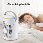 Kép 9/16 - Asztali léghűtő és párásító hűtőventilátor 3 fokozattal, időzítővel, RGB fénnyel (CF-516)