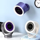 Kép 2/11 - Asztali ventilátor, falra szerelhető USB újratölthető mini ventilátor (sötétszürke)