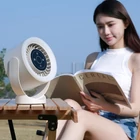 Kép 11/11 - Asztali ventilátor, falra szerelhető USB újratölthető mini ventilátor (sötétszürke)