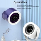 Kép 4/11 - Asztali ventilátor, falra szerelhető USB újratölthető mini ventilátor (sötétszürke)