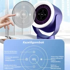 Kép 7/11 - Asztali ventilátor, falra szerelhető USB újratölthető mini ventilátor (sötétszürke)