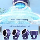 Kép 8/11 - Asztali ventilátor, falra szerelhető USB újratölthető mini ventilátor (sötétszürke)