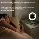 Kép 10/11 - Asztali ventilátor, falra szerelhető USB újratölthető mini ventilátor (sötétszürke)