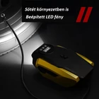 Kép 4/6 - Autós légkompresszor digitális kijelzővel, 12V, 35L/perc, (fekete-sárga)