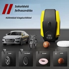 Kép 5/6 - Autós légkompresszor digitális kijelzővel, 12V, 35L/perc, (fekete-sárga)