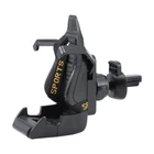 Kép 3/7 - Autós profi telefontartó igényeseknek szellőzőrácsra, gravitációs, sportülés forma (piros-fekete)