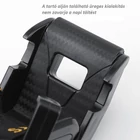 Kép 4/7 - Autós profi telefontartó igényeseknek szellőzőrácsra, gravitációs, sportülés forma (piros-fekete)