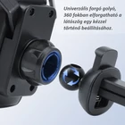 Kép 5/7 - Autós telefontartó szellőzőrácsra, gravitációs, sportülés forma (sárga-fekete)