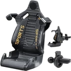 Kép 1/7 - Autós profi telefontartó igényeseknek szellőzőrácsra, gravitációs, sportülés forma (arany-fekete)