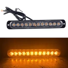 Kép 2/5 - Autós villogó figyelmeztető lámpa (sárga) DC 12V-24V/36W (12 LED)