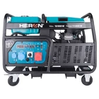 Kép 2/7 - HERON benzinmotoros áramfejlesztő, 13/11 kVA, három- és egyfázisú, benzin üzemű, önindítós (8896431)