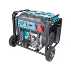 Kép 1/7 - Heron benzinmotoros áramfejlesztő, aggregátor 9 kVA, 400V/230V, inverteres, elektromos indítású