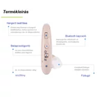 Kép 4/5 - Nagyothalló készülék ,Bluetooth-képes fülbe helyezhető digitális hangosító eszköz, újratölthető akkumulátorral (testszínű) – G25 / MIN0991
