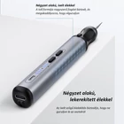 Kép 5/11 - Csiszoló, gravírozó, polírozó toll 7 db csiszolófejjel, állítható sebességű, akkus (DM360)