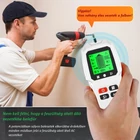 Kép 6/10 - Digitális detektor, rejtett fém és fa tárgyak, feszültség alatti vezeték keresésére, LCD kijelzővel (HW-QB6) narancs