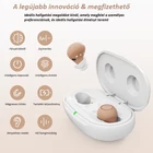 Kép 4/10 - Fülbe helyezhető mini digitális hangosító eszköz, érintésvezérléssel és töltődobozzal (bőrszínű) – Z-26D1 / MIN1140