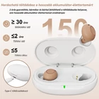 Kép 5/10 - Fülbe helyezhető mini digitális hangosító eszköz, érintésvezérléssel és töltődobozzal (bőrszínű) – Z-26D1 / MIN1140
