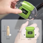 Kép 4/4 - 16 csatornás digitális hangosító eszköz, zajcsökkentéssel, digitális kijelzős töltőtokkal (bőrszínű) – MIN1244