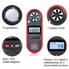 Kép 6/7 - Digitális szélmérő, szélsebességmérő (anemometer) Wintact WT816A