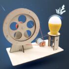 Kép 3/5 - DIY kézzel hajtható generátor gyerek játék falapokból