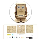 Kép 5/5 - Pénz persely kreatív pénzevő robot elemes motoros falapokból gyerekeknek DIY