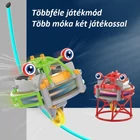 Kép 7/9 - Egykerekű egyensúlyozó akrobata giroszkópos játék (piros)