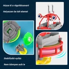 Kép 8/9 - Egykerekű egyensúlyozó akrobata giroszkópos játék (piros)