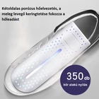 Kép 4/6 - Elektromos cipőszárító, cipőmelegítő, fertőtlenítő, fehér (220V-10W)