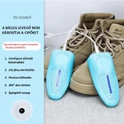 Kép 2/8 - Elektromos cipőszárító, cipőmelegítő, fertőtlenítő, USB-s (kék)